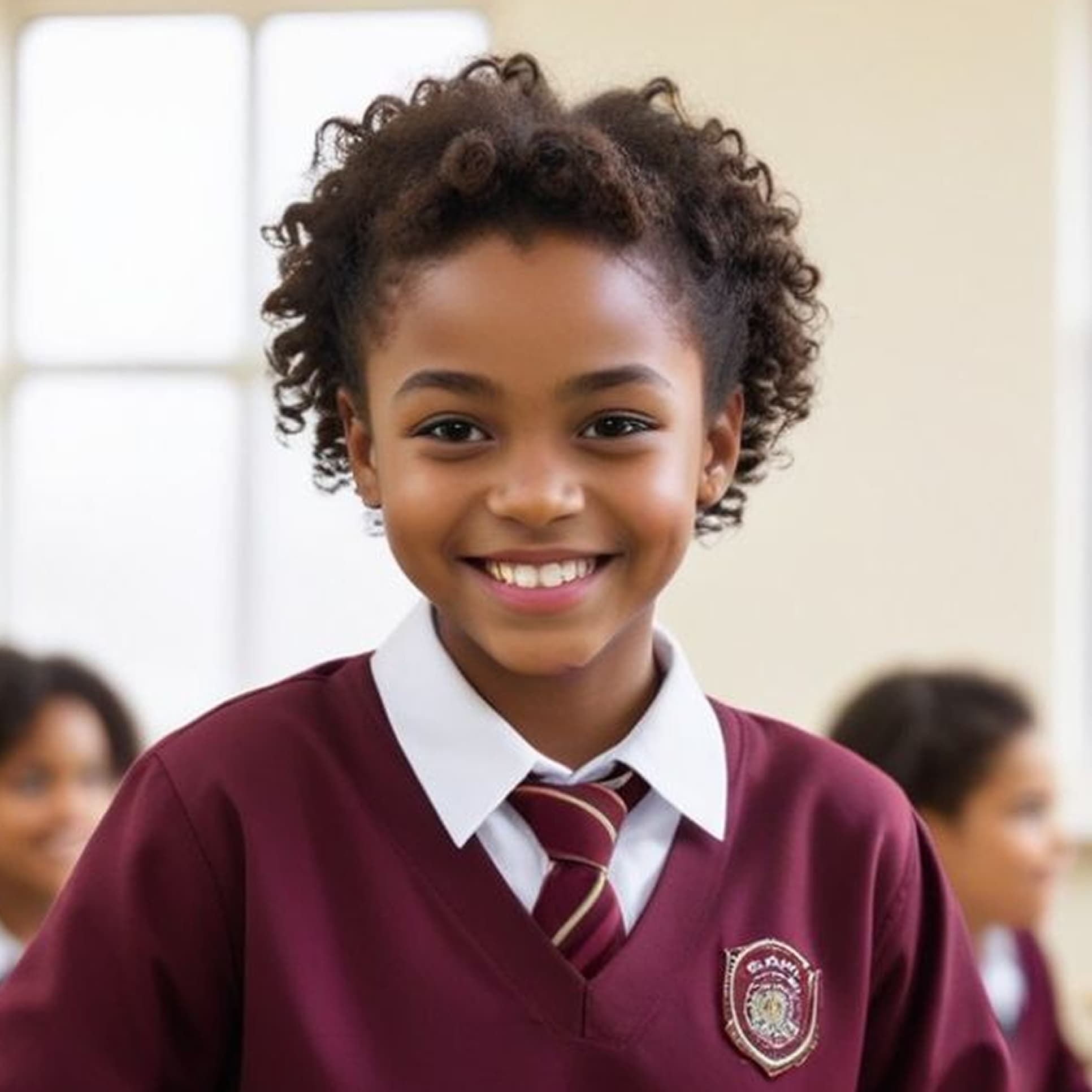 Smiling student